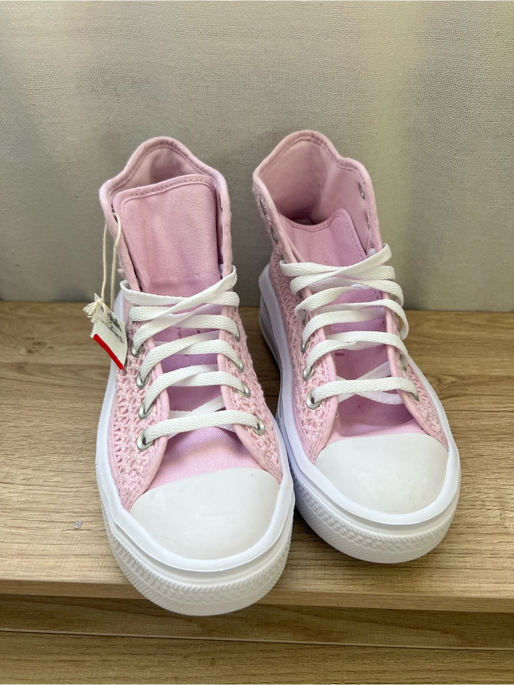 Converse Pink High-Top Kids Sneakers